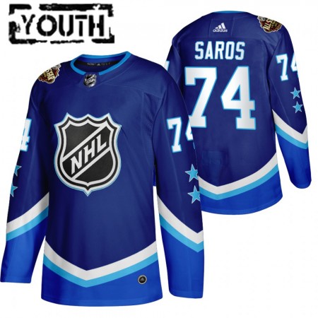 Kinder Eishockey Nashville Predators Trikot Juuse Saros 74 2022 NHL All-Star Blau Authentic